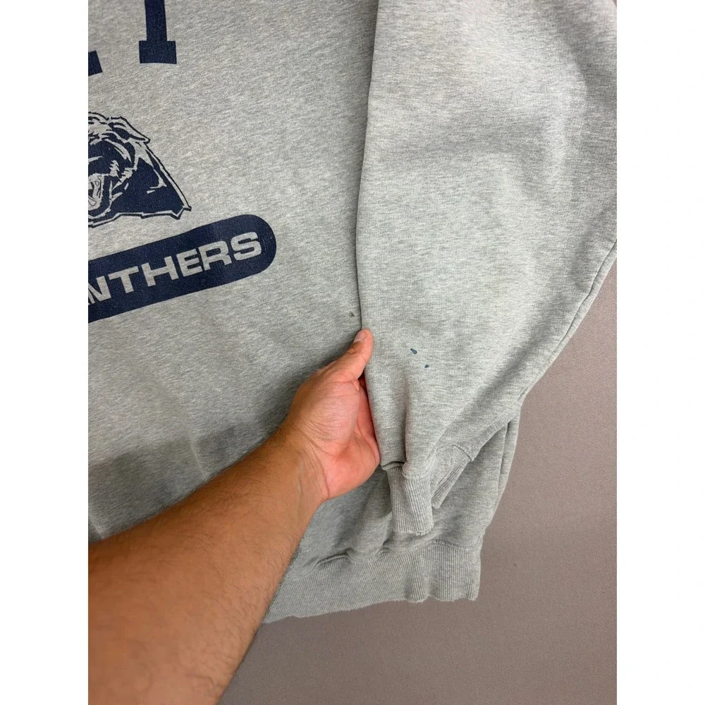 Adidas Pitt Panthers University of Pittsburgh Crewneck Sweatshirt Mens L Gray